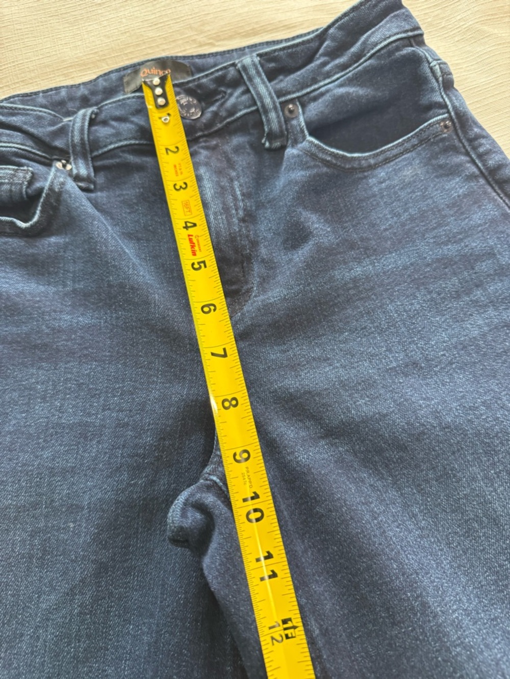 Quince Indigo Wide-Leg High-Rise Jeans 26 - Picture 6 of 8